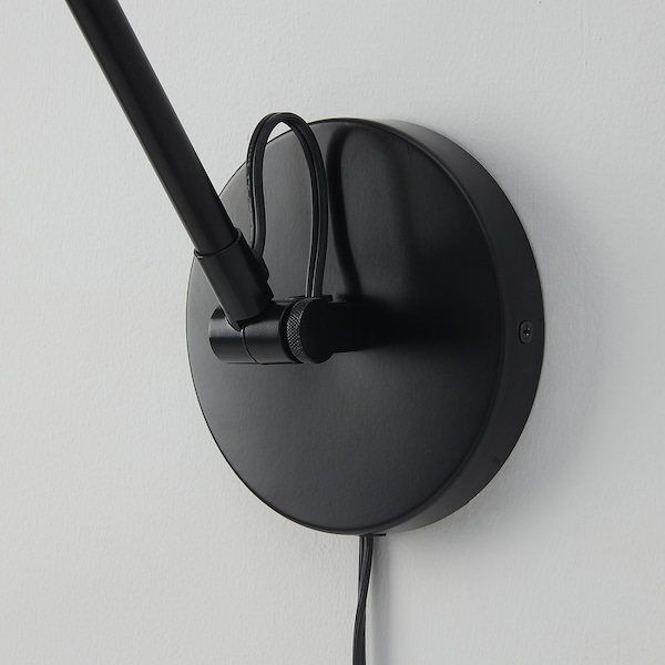 IKEA GRUNDBRO wall lamp, black, Ikea Ireland | 1925TBCEF