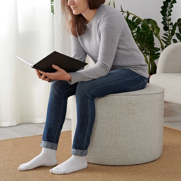 IKEA GRUNDSJÖ ottoman Viarp Beige / Brown, Ikea Ireland | 9431OREQZ