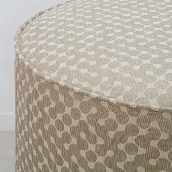 IKEA GRUNDSJÖ ottoman, dot pattern Dark Beige / Beige, Ikea Ireland | 3918FNIXE