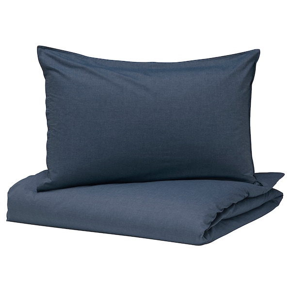 IKEA GULBJÖRK duvet cover and pillowcase(s), King Blue, Ikea Ireland | 0271FPXJT