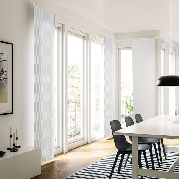 IKEA GULDFLENÖRT panel curtain, white, 24x118 in, Ikea Ireland | 7329CBYVN