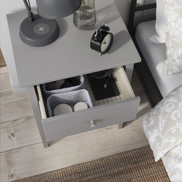 IKEA GULLABERG nightstand/with 1 drawer with shelf, 20 7/8x16 7/8x27 1/8 in Gray, Ikea Ireland | 0831LZHAY