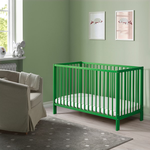 IKEA GULLIVER crib, 27 1/2x52 in Green, Ikea Ireland | 5214EORNI