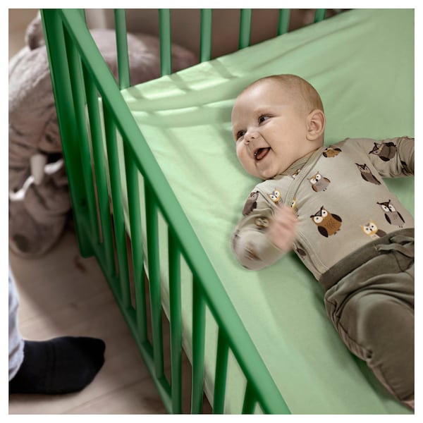IKEA GULLIVER crib, 27 1/2x52 in Green, Ikea Ireland | 5214EORNI