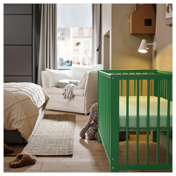 IKEA GULLIVER crib, 27 1/2x52 in Green, Ikea Ireland | 5214EORNI