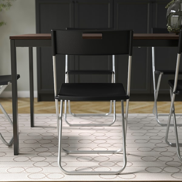 IKEA GUNDE Folding chair Black, Ikea Ireland | 7216YRVBN