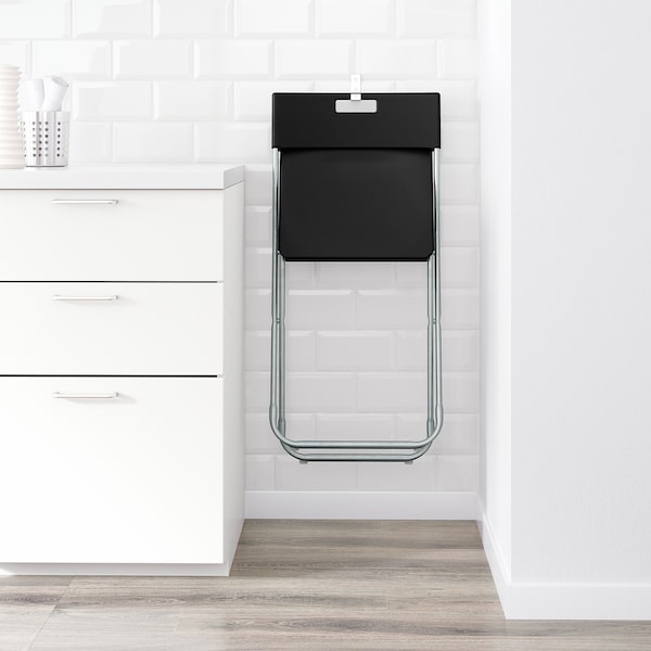 IKEA GUNDE Folding chair Black, Ikea Ireland | 7216YRVBN