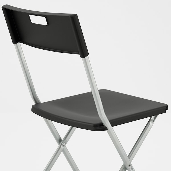IKEA GUNDE Folding chair Black, Ikea Ireland | 7216YRVBN