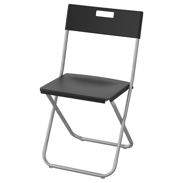 IKEA GUNDE Folding chair Black, Ikea Ireland | 7216YRVBN