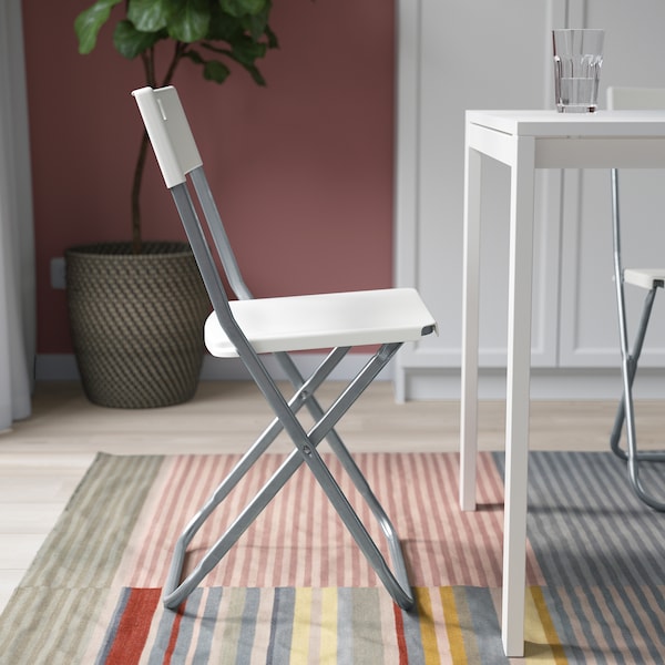 IKEA GUNDE Folding chair White, Ikea Ireland | 8956QEWYK