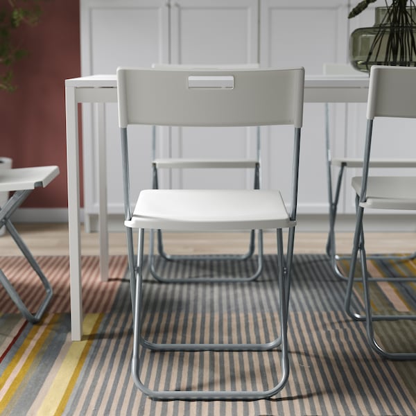 IKEA GUNDE Folding chair White, Ikea Ireland | 8956QEWYK