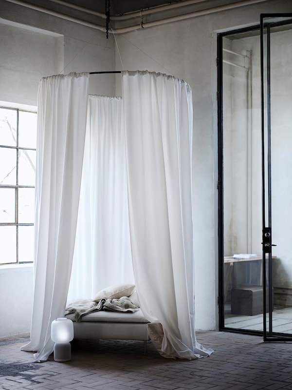 IKEA GUNNLAUG sound absorbing curtain, white, 57x98 in, Ikea Ireland | 1379LEUGI