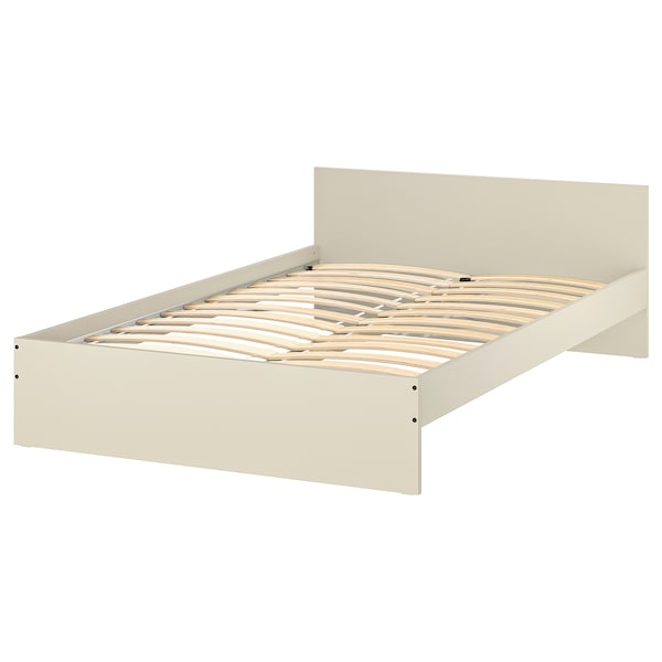 IKEA GURSKEN bed frame with headboard, Full/Double Light Beige / Luröy, Ikea Ireland | 4965CSFIZ