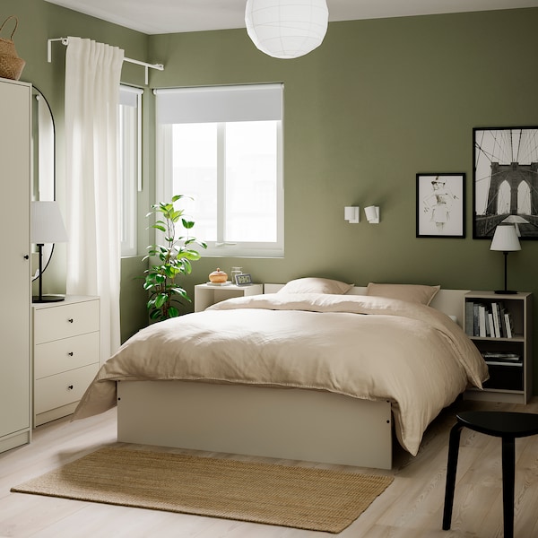 IKEA GURSKEN nightstand, 15 3/8x11 3/4 in Light Beige, Ikea Ireland | 4381TNLGI