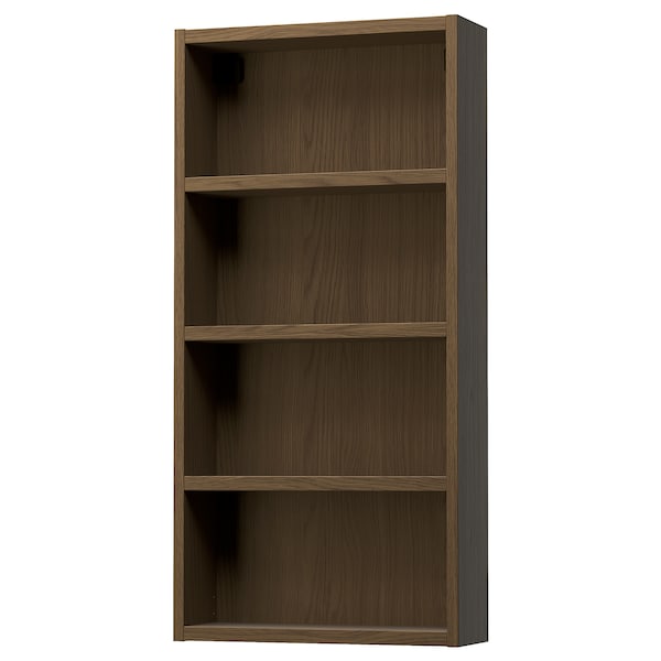IKEA HAGAÅN wall open cabinet, 18x6x37 in Brown Oak Effect, Ikea Ireland | 4087OBSVU