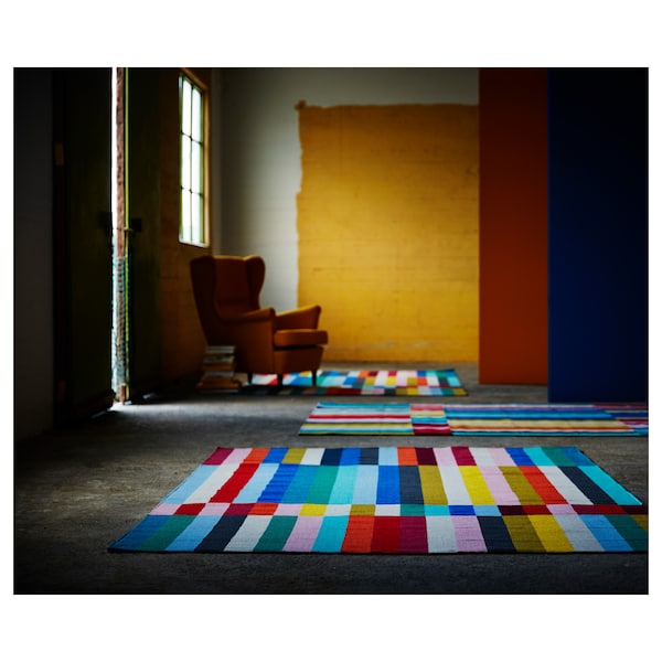 IKEA HALVED rug, handmade multicolor, 5'7 inx7'10 in Handmade Multicolor, Ikea Ireland | 6891GJRSQ