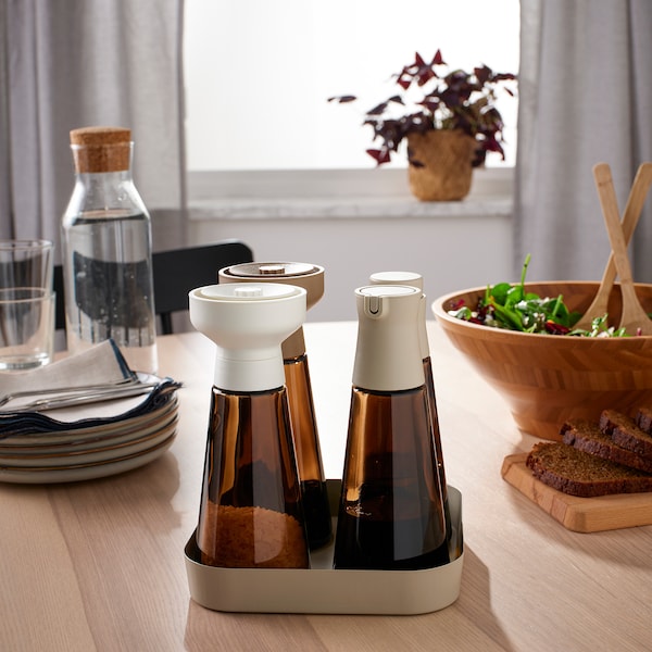 IKEA HALVTOM spice mill, 7 ½ in, 2 pack Glass / Brown, Ikea Ireland | 6341QWYZC