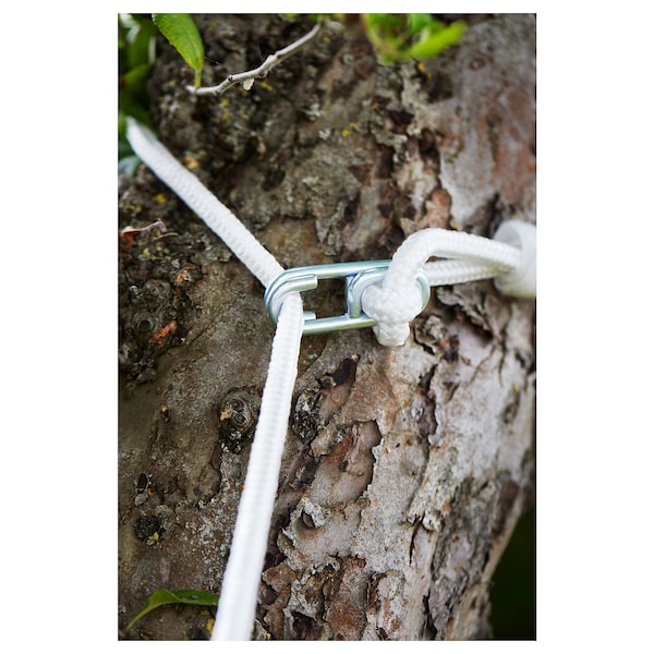IKEA HAMNÖN hammock, anthracite/white, 59x104 3/8 in, Ikea Ireland | 6208WMAOJ
