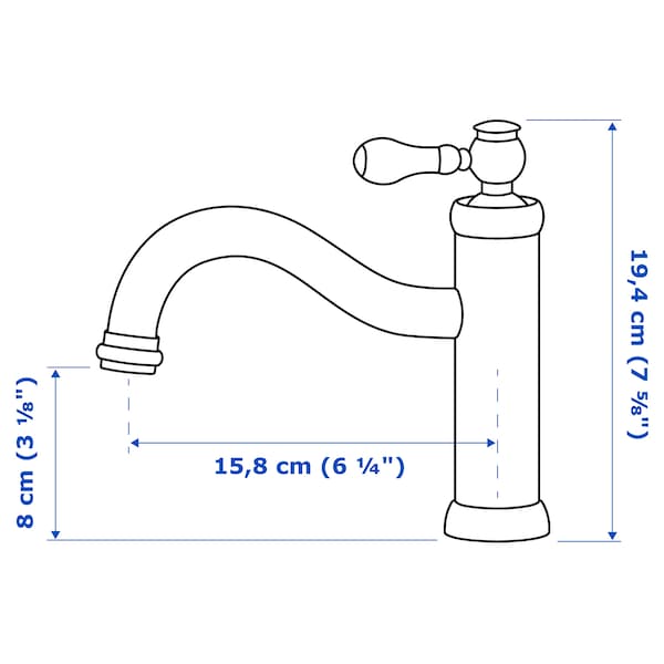 IKEA HAMNSKÄR Bath faucet with strainer Black, Ikea Ireland | 7398BXZRM