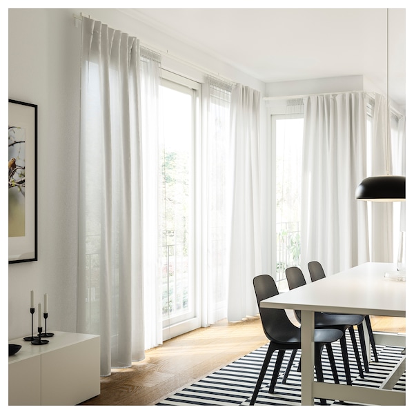 IKEA HANNALILL Curtains, 1 pair, 57x98 in Beige, Ikea Ireland | 4527ILSRW