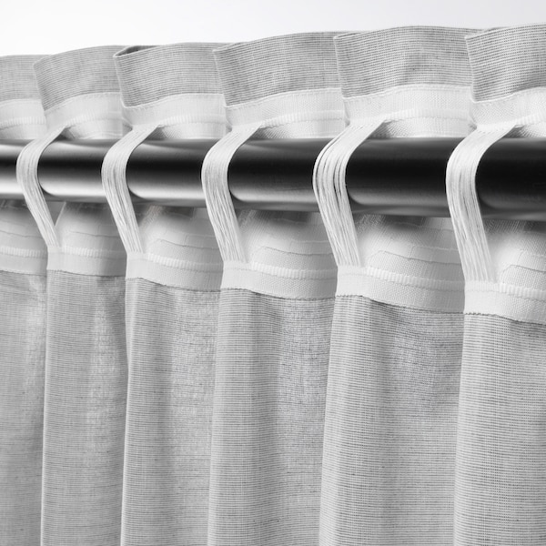 IKEA HANNALILL Curtains, 1 pair, 57x98 in Gray, Ikea Ireland | 0671LNUFO