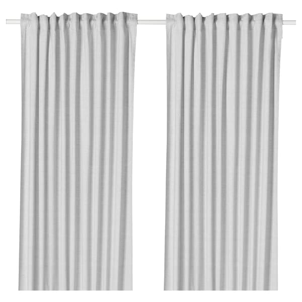 IKEA HANNALILL Curtains, 1 pair, 57x98 in Gray, Ikea Ireland | 0671LNUFO