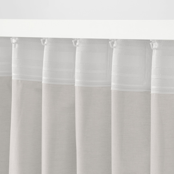 IKEA HANNALILL curtains, 1 pair, 57x84 in Beige, Ikea Ireland | 8974EYUXG