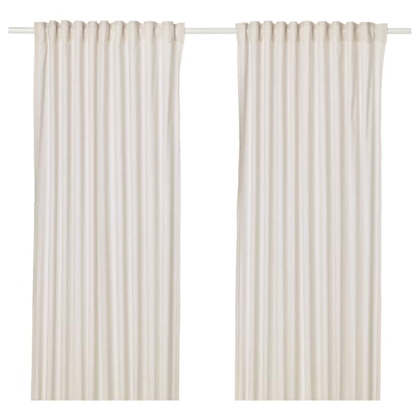 IKEA HANNALILL curtains, 1 pair, 57x84 in Beige, Ikea Ireland | 8974EYUXG