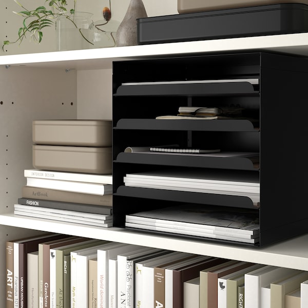 IKEA HARVMATTA letter tray, anthracite, Ikea Ireland | 6127UYODT