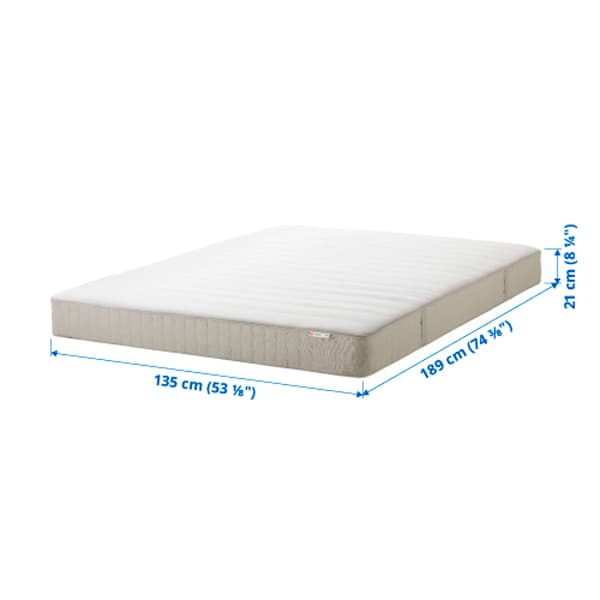 IKEA HASVÅG spring mattress, Full Medium Firm / Beige, Ikea Ireland | 0134VTCFJ