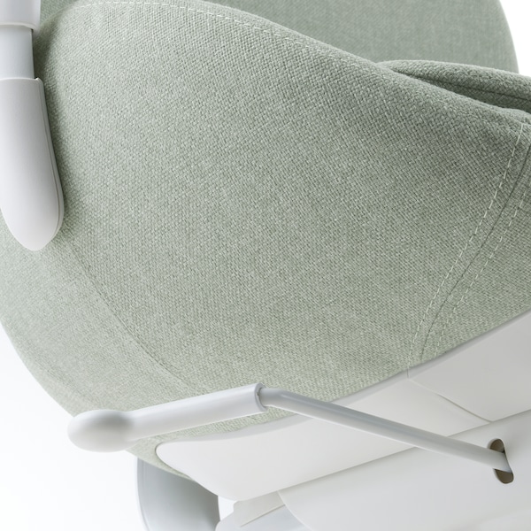 IKEA HATTEFJÄLL office chair with armrests Gunnared Light Green / White, Ikea Ireland | 7864LZSPJ