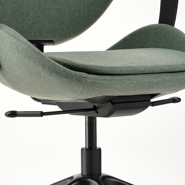 IKEA HATTEFJÄLL office chair with armrests Gunnared Green / Black, Ikea Ireland | 3812ECQMU