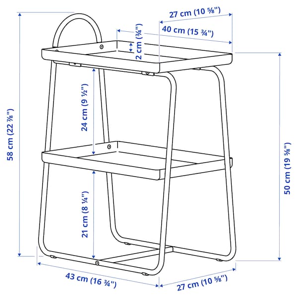 IKEA HATTÅSEN bedside table/shelf unit Blue / Turquoise, Ikea Ireland | 8243DBIYK
