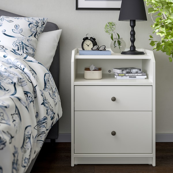 IKEA HAUGA 2-drawer chest, 19 5/8x18 1/8x26 3/4 in White, Ikea Ireland | 6210PITVB