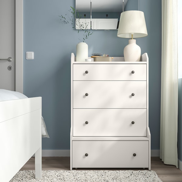 IKEA HAUGA 4-drawer chest, 27 1/2x41 in White, Ikea Ireland | 6573DFQJO
