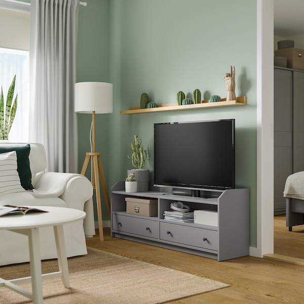 IKEA HAUGA TV unit, 54 3/8x14 1/8x21 1/4 in Gray, Ikea Ireland | 5426ZWXHI