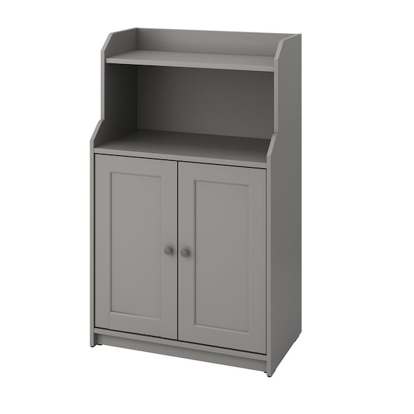 IKEA HAUGA cabinet with 2 doors, 27 1/2x45 5/8 in Gray, Ikea Ireland | 0721OWQHK
