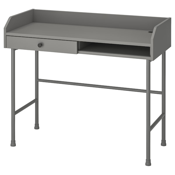 IKEA HAUGA desk, 39 3/8x17 7/8 in Gray, Ikea Ireland | 1830FYRTQ