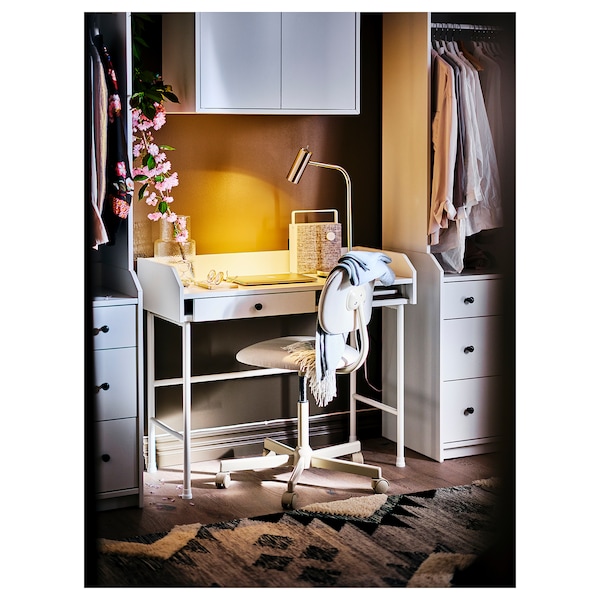 IKEA HAUGA desk, 39 3/8x17 7/8 in White, Ikea Ireland | 9713LYOJP