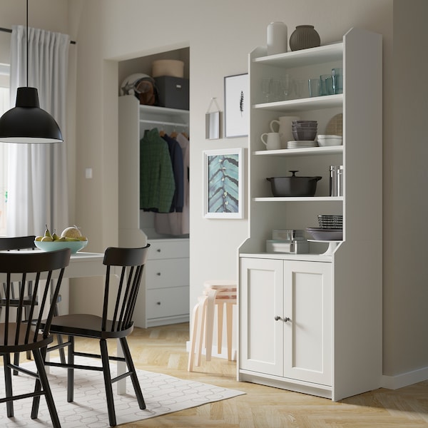 IKEA HAUGA high cabinet with 2 doors, 27 1/2x78 3/8 in White, Ikea Ireland | 0185RKUDM