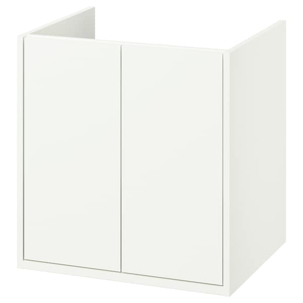 IKEA HAVBÄCK Bathroom vanity with doors, 24x21x25 1/8 in White, Ikea Ireland | 3128VTOQZ