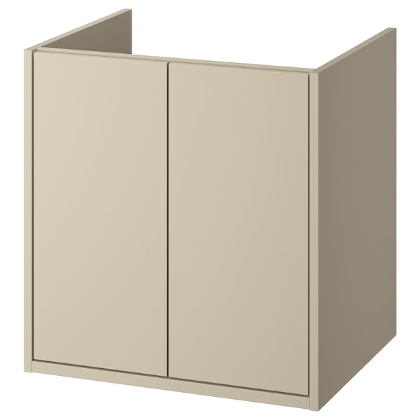 IKEA HAVBÄCK Bathroom vanity with doors, 24x21x25 1/8 in Beige, Ikea Ireland | 7089KFQRC