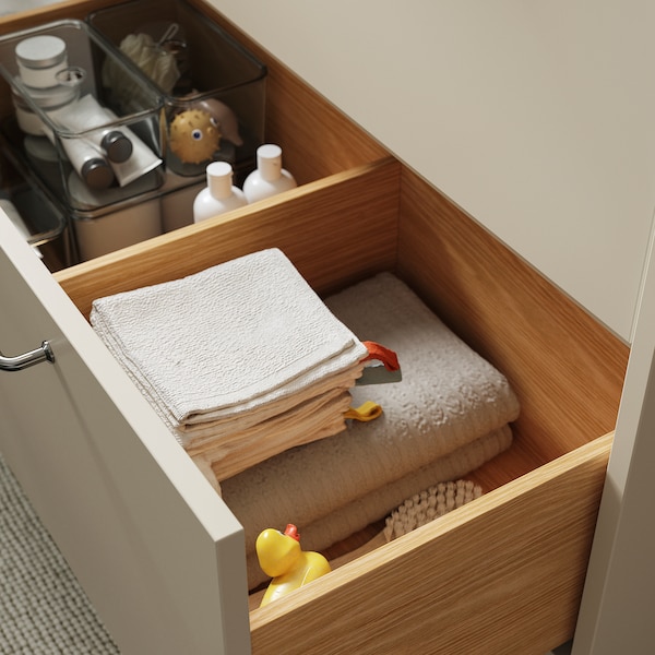 IKEA HAVBÄCK Bathroom vanity with drawers, 36x21x25 1/8 in Beige, Ikea Ireland | 8064HLFVA