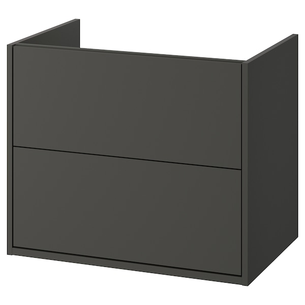 IKEA HAVBÄCK Bathroom vanity with drawers, 30x21x25 1/8 in Dark Gray, Ikea Ireland | 1826JPVAU