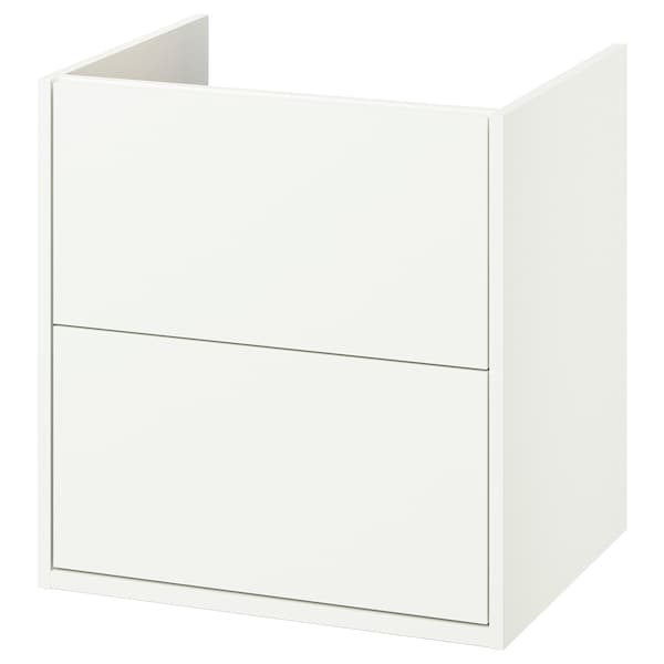 IKEA HAVBÄCK Bathroom vanity with drawers, 24x21x25 1/8 in White, Ikea Ireland | 7083VKJNP