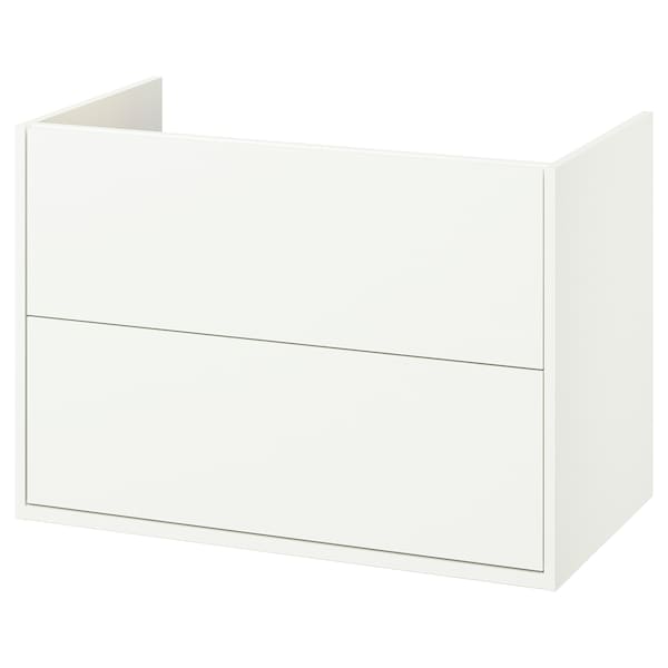 IKEA HAVBÄCK Bathroom vanity with drawers, 36x21x25 1/8 in White, Ikea Ireland | 1365YSXWK