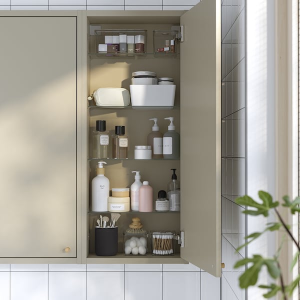 IKEA HAVBÄCK wall cabinet with door, 18x6x37 in Beige, Ikea Ireland | 0149YRWGJ