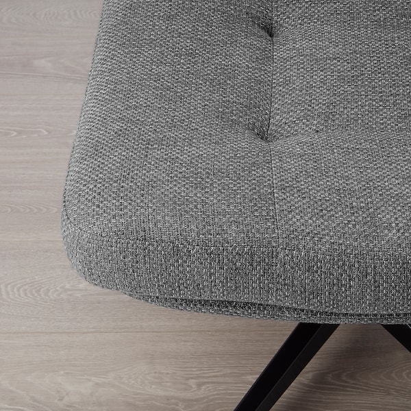 IKEA HAVBERG ottoman Lejde Gray / Black, Ikea Ireland | 8036PRFED