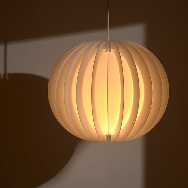 IKEA HAVSFJÄDER / HEMMA pendant lamp, white/white, 17 in, Ikea Ireland | 2384EZPQM