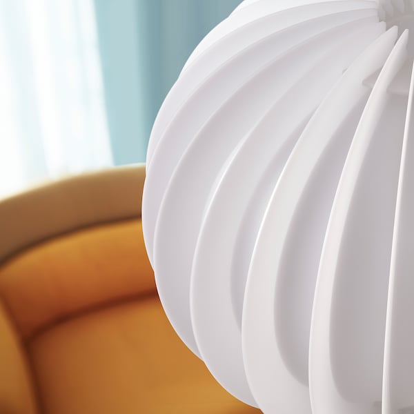 IKEA HAVSFJÄDER / HEMMA pendant lamp, white/white, 17 in, Ikea Ireland | 2384EZPQM